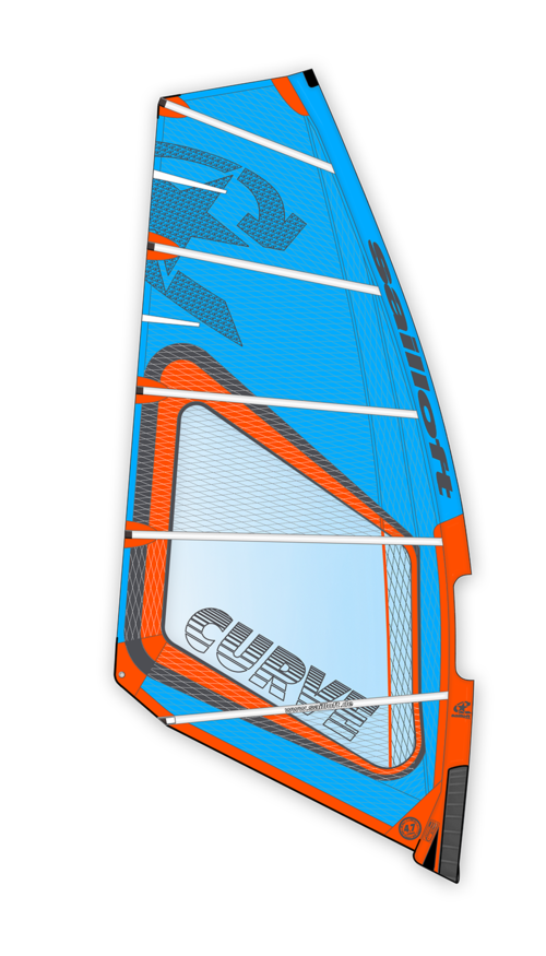 Sailloft Curve 2024 Blau / Orange Powerwavsegel